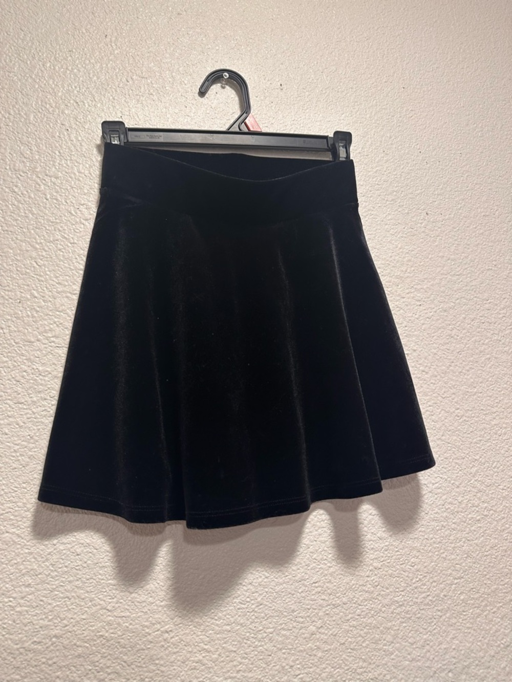 Forever 21 Black Velvet Skater Circle Skirt